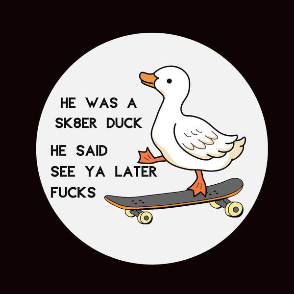 Skater Duck Pin