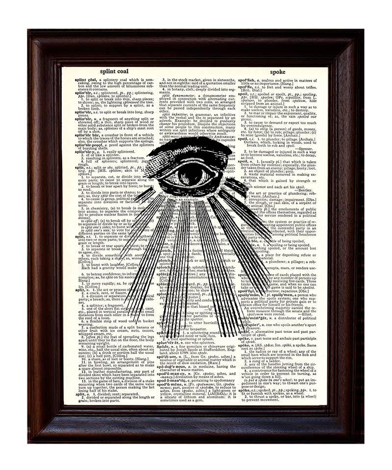 All Seeing Eye Dictionary Print – Obscurityshop