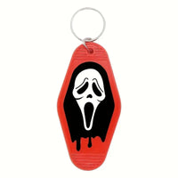 Scream Ghost face Motel Keychain