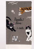 People I love: Cats Blue Q Tea Towel