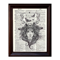 Witchy Woman  Dictionary Framed Print