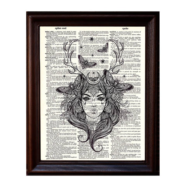 Witchy Woman  Dictionary Framed Print