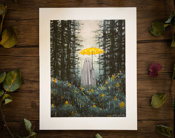 Gloomy Grove Niki Quist Ghost Print - Melancholy