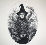 Caitlin McCarthy Green Witch Fine Art Print - Plant Witchcraft: 5" x 7"