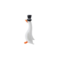 Artisan Glass Duck With Top Hat In Gift Box