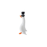 Artisan Glass Duck With Top Hat In Gift Box