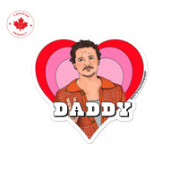 Pedro Pascal Daddy Heart Vinyl Sticker