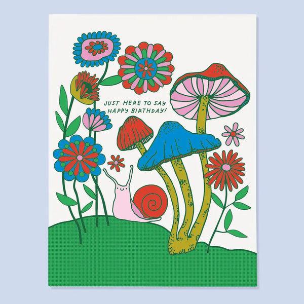 Snail Birthday Greeting Card