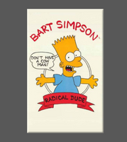 Retro Bart Simpson Magnet