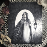 Caitlin McCarthy The Lightbringer Fine Art Print - Gothic Hermit Tarot Card: 8x10"