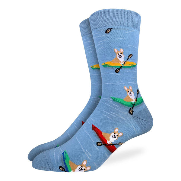 Kayaking Corgis Socks - Men's Sizing