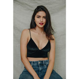 Velvet Longline Bralette- Assorted Colours