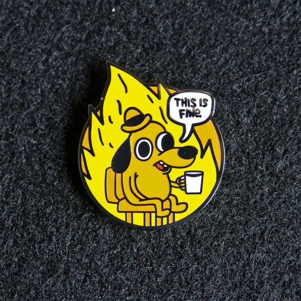 This is Fine Fire Dog Pin