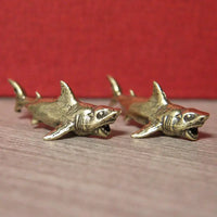 Brass Great White Shark Miniature Figurines