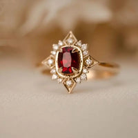 Ruby Inspired Elegant Costume Jewelry Ring