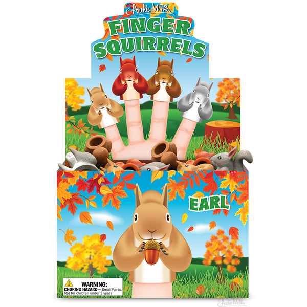 Squirrel Finger Puppets