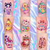 Assorted Cute Kitty Temporary Tattoos