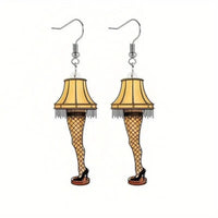 Acrylic A Christmas Story Leg Lamp Earrings