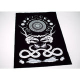 Rabbit Skull Antler Back Patch