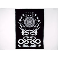 Rabbit Skull Antler Back Patch