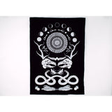 Rabbit Skull Antler Back Patch