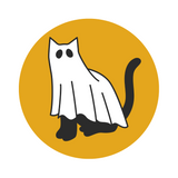 Ghost Kitty Pins