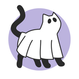 Ghost Kitty Pins