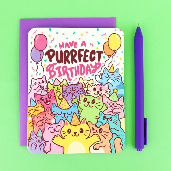 Purrfect Greeting Card
