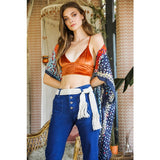 Velvet Longline Bralette- Assorted Colours