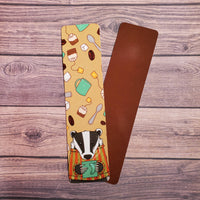 Cozy Hot Beverage Badger Bookmark With Tassel