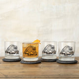 Raccoon Whiskey Rocks Glass