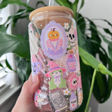 Cozy Spooky Glass Cup