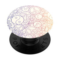 Peace And Love Gradient Pop Socket