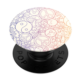 Peace And Love Gradient Pop Socket