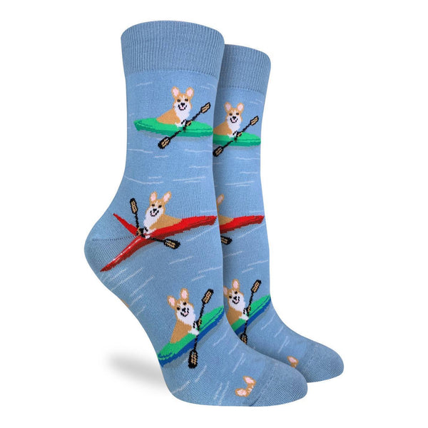Kayaking Corgis Socks - Women's Sizes