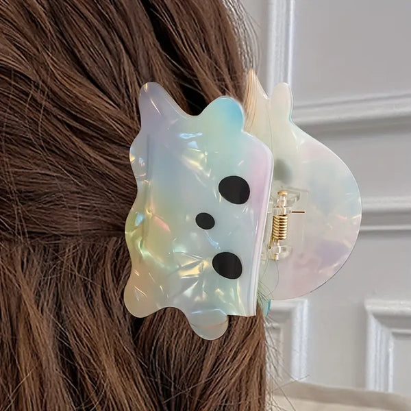 Irredescent Sheet Ghost Hair Claw Clip