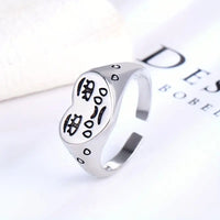 Adjustable Crying Face Costume Jewelry Alloy Ring