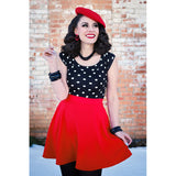 Red Skater Skirt