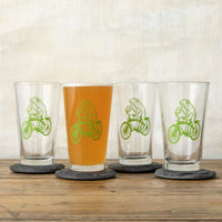 Bicycle Beer Pint Glass