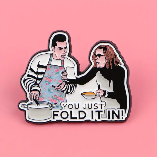 Fold The Cheese Alloy Pin