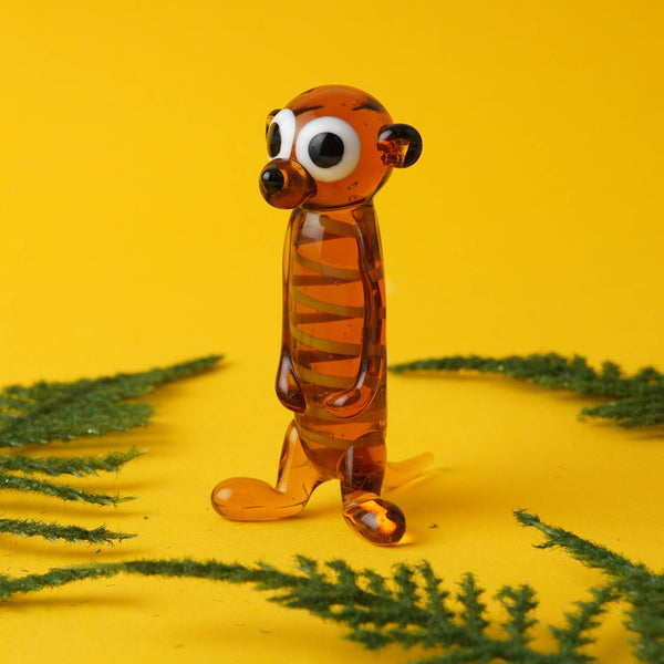Artisan Glass Meerkat In Gift Box