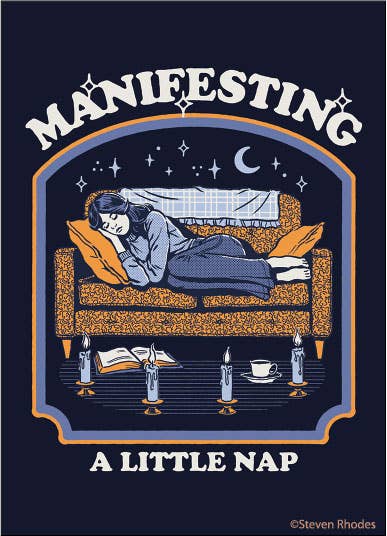 Manifesting a little nap - Steven Rhodes Magnet