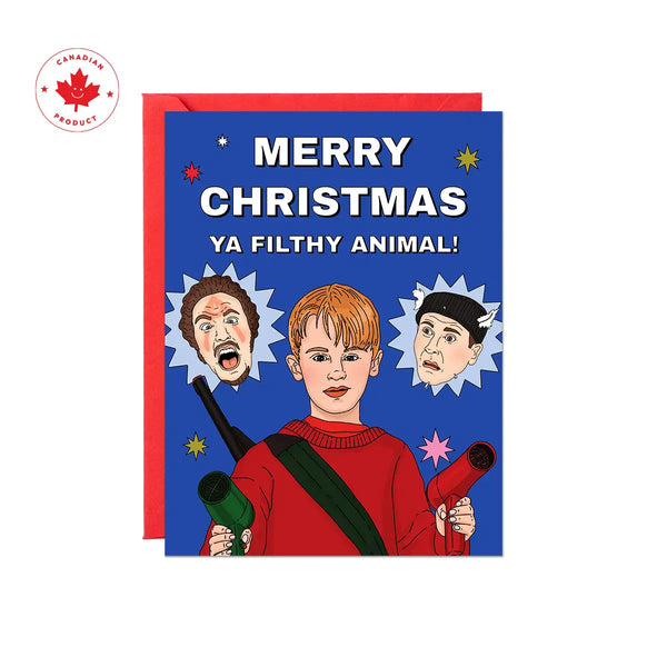 Merry Christmas Ya filthy Animal Greeting Card
