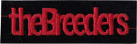 Black and Red The Breeders Embroidered Patch