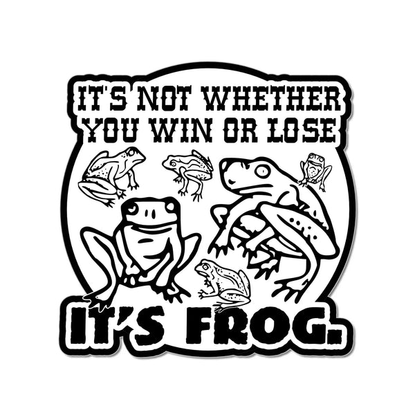 Its FROG vinyl sticker