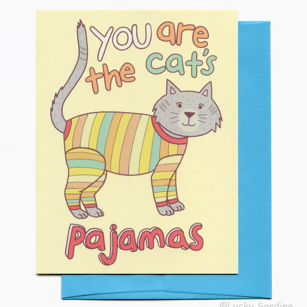 Cats Pajamas Greeting Card
