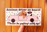 Tender Ghost Anxious Driver Bumper Sticker
