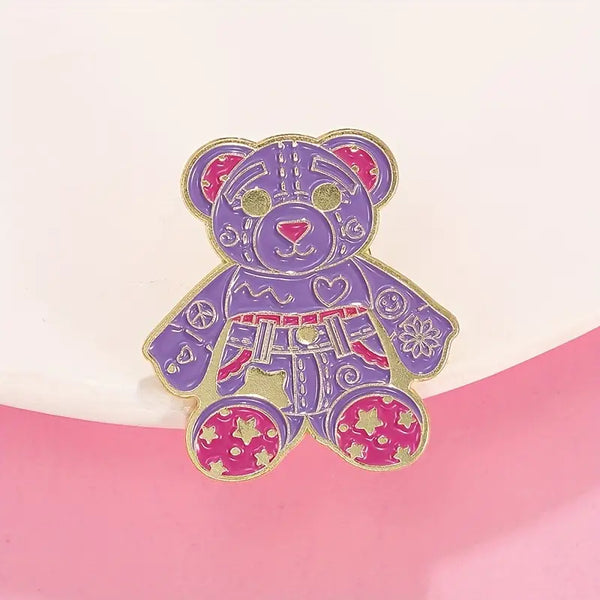 Doodle Bear Alloy Pin