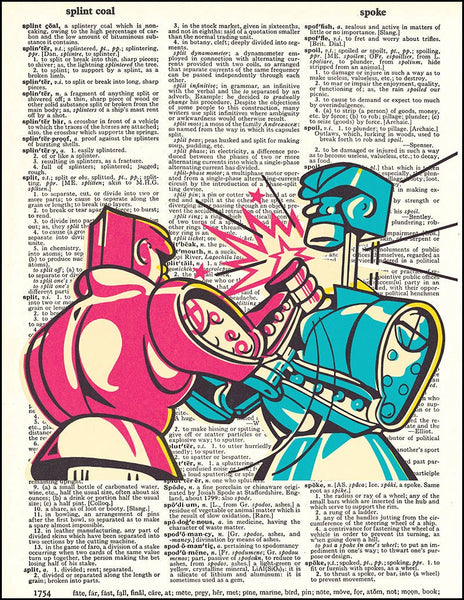 Rock'em Sock'em Robots Dictionary Print