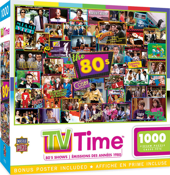 TV Time - 80's Shows 1000 Piece Puzzle